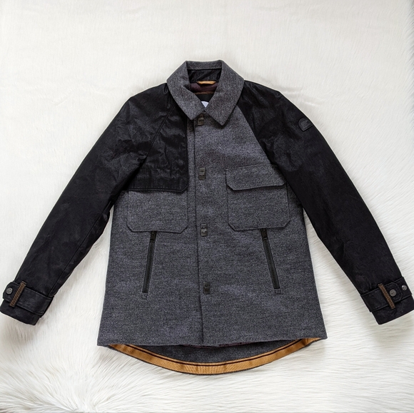 Sorel Aylwin Wool Trench Goose Down Coat | Size Small - Picture 6 of 16